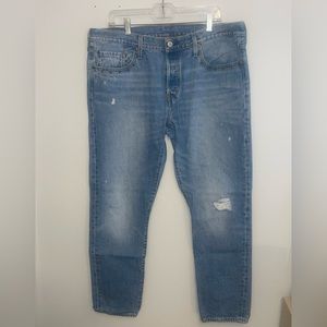 Levi’s 501 Tapered Jeans with star stud details around front pockets
